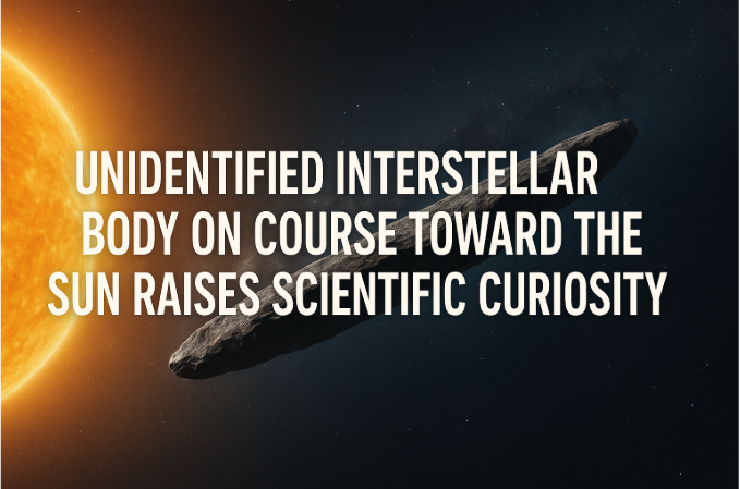 جسم بين نجمي غير معروف في مسار نحو الشمس يثير فضول العلماء